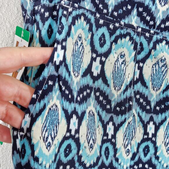 Wildfox Shorts Blue Print Women’s 3X Easy Breezy Bold Resortwear - Picture 6 of 10